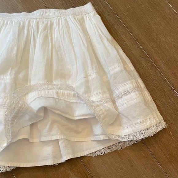Polo Ralph Lauren white ruffle lace detail cotton mini skirt - Picture 4 of 6